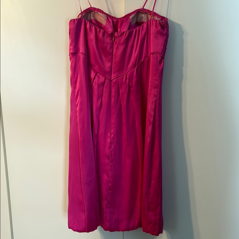 Cache Pink Ruched Spaghetti Strap Dress - Picture 3 of 3